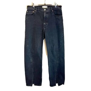 Abercrombie and Fitch 90s Relaxed Jeans High Rise Black size 31/12r